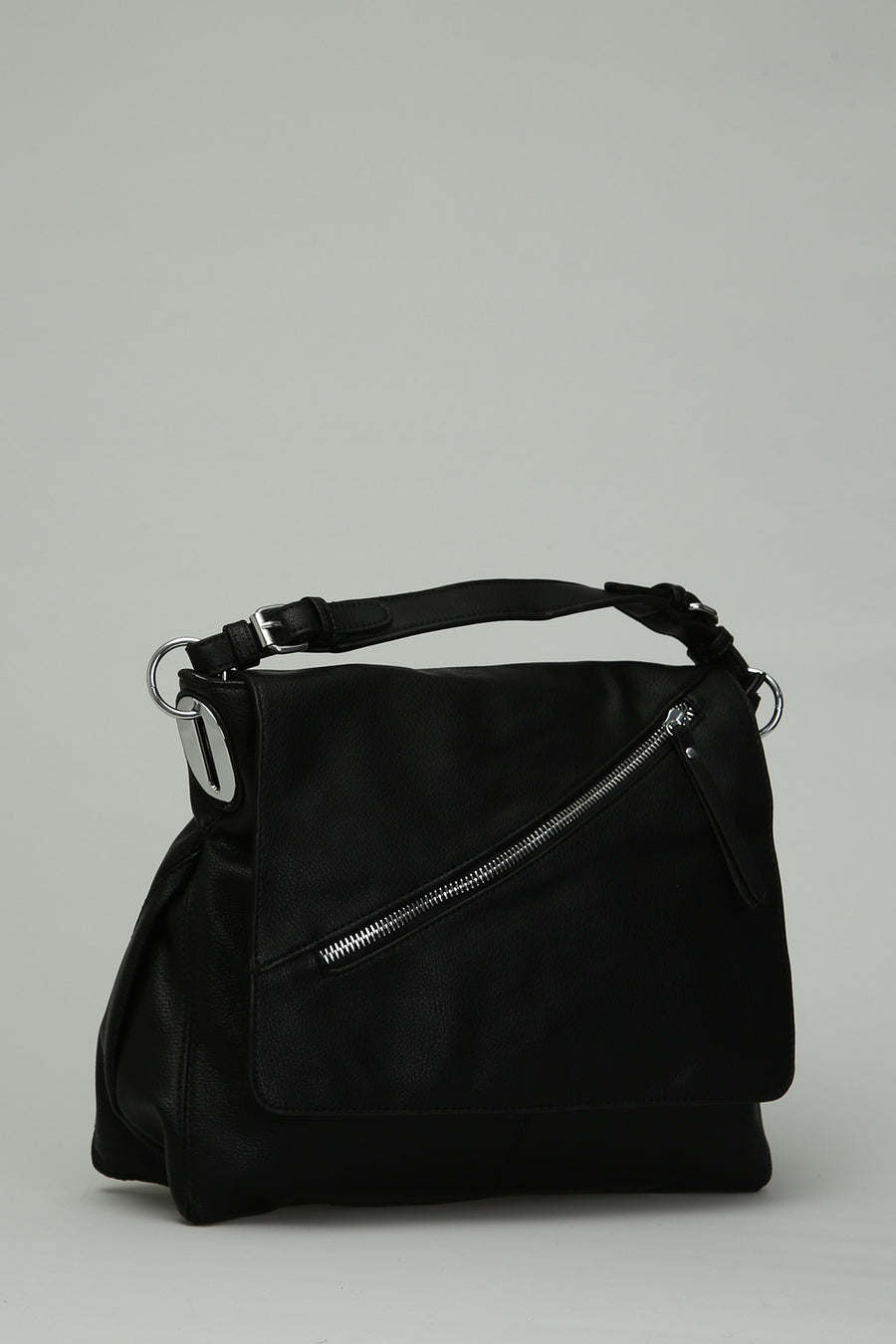 Women's Shoulder Bag with Zipper Detail