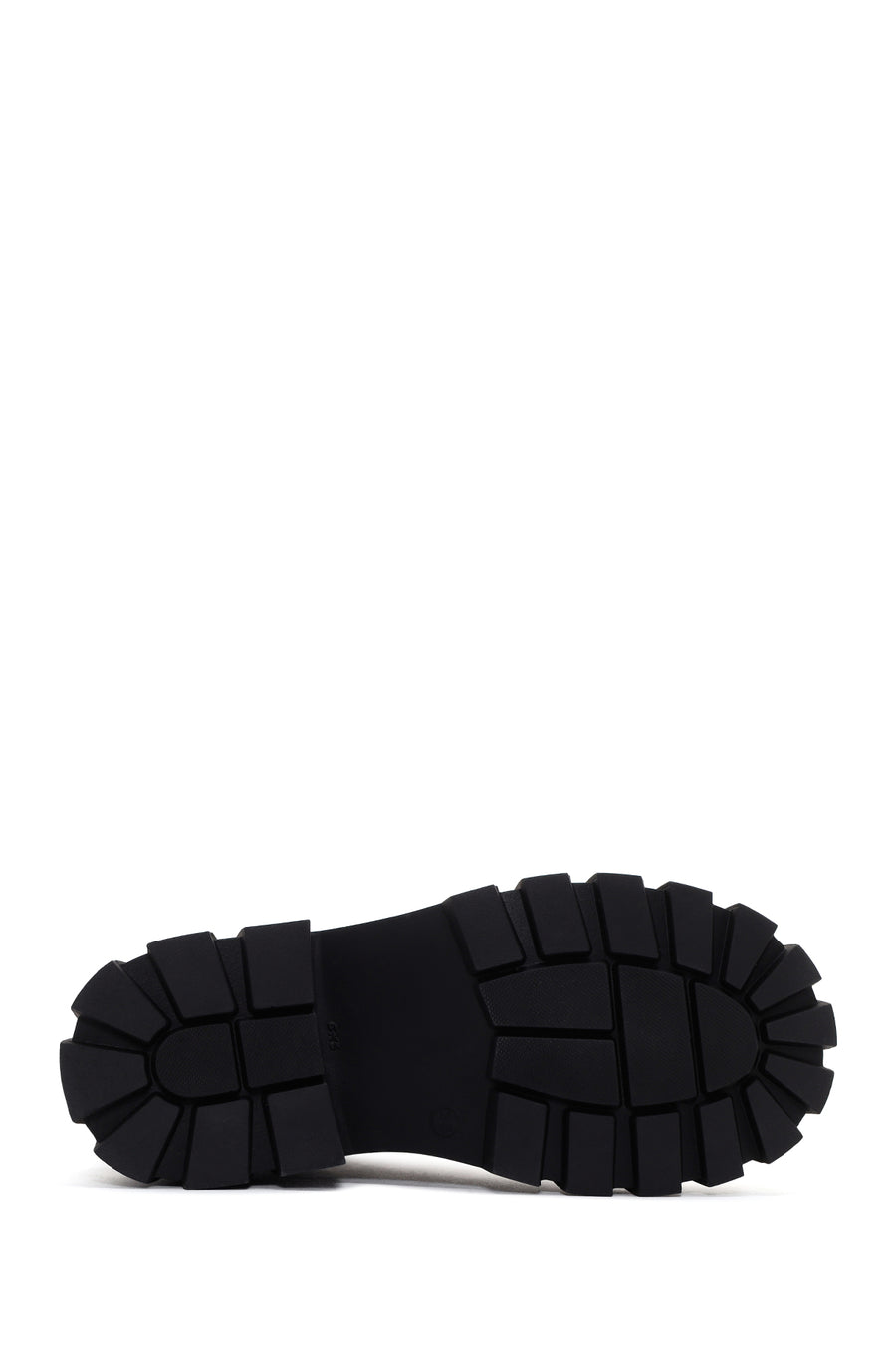 Women's Black Thick Soled Zippered Leather Boots