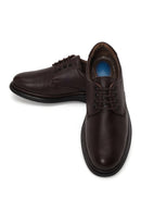 Male Brown Lace-up Leather Casual Shoes | Derimod