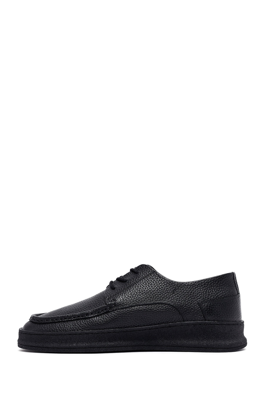Men's Black Lace Up Leather Casual Shoes