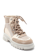 Women's Suede Leather Thick Soled Boots | Derimod