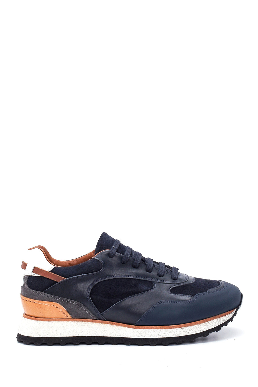 Erkek Deri Süet Detaylı Sneaker 22SFD617014 | Derimod
