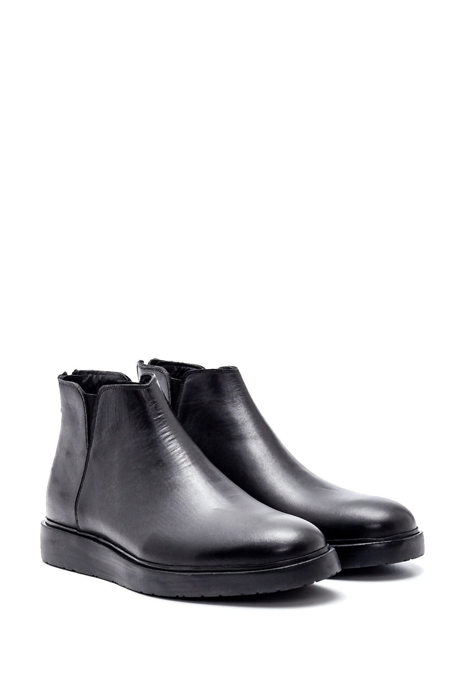 Men's Leather Casual Zipper Boots