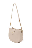 Woman Cream Long-Strap Printed Shoulder Bag | Derimod