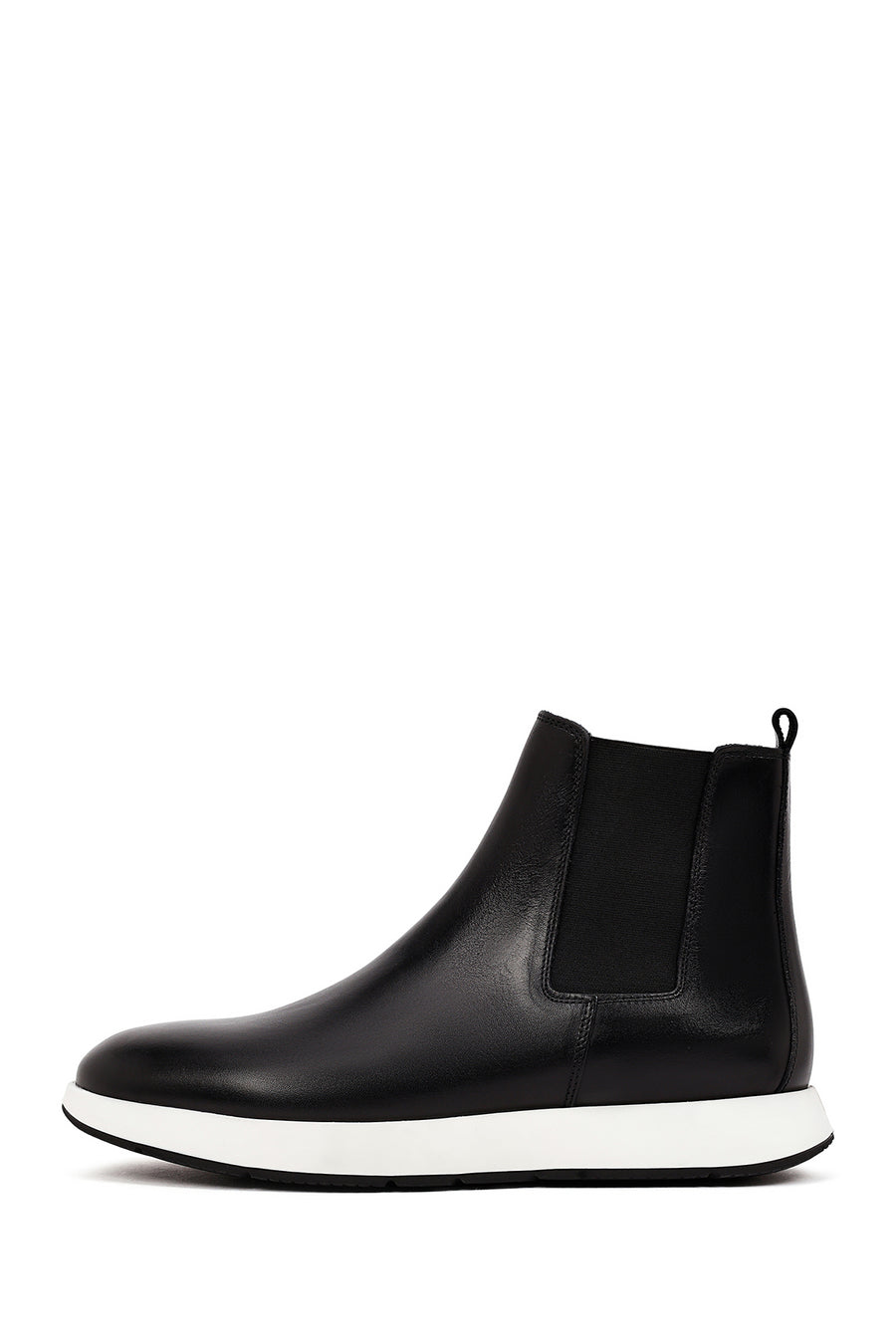 Men's Black Leather Chelsea Sport Boot