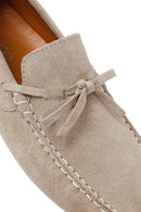 Men's Beige Suede Leather Loafer | Derimod