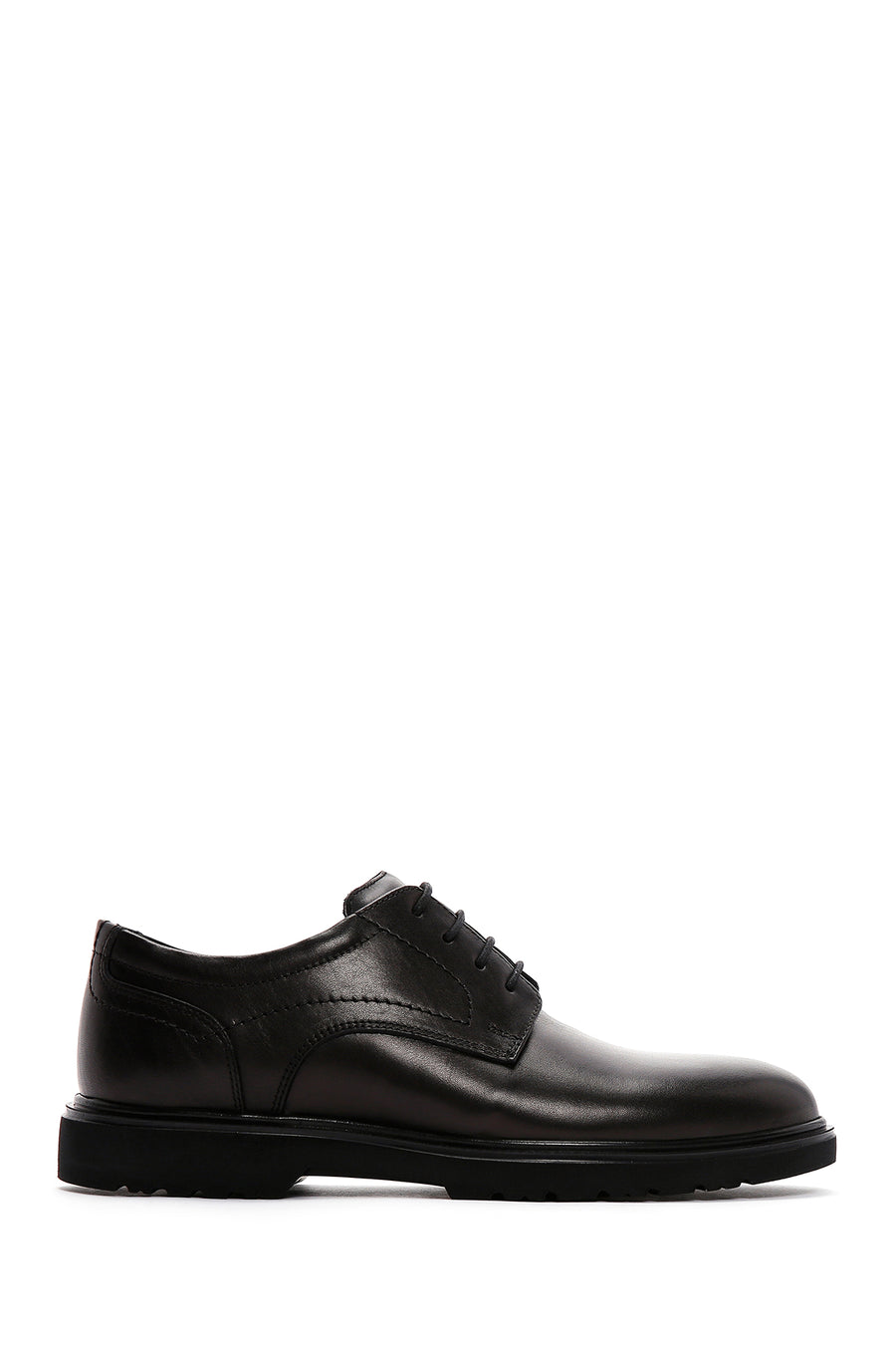 Men's Black Lace-up Leather Casual Shoes 24WFD676618 | Derimod