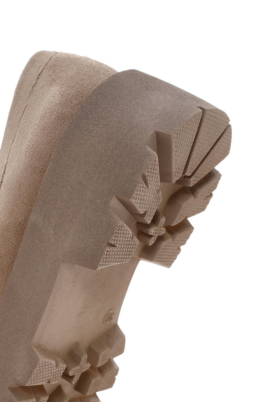 Women's Beige Suede Buckle Masculine Loafer
