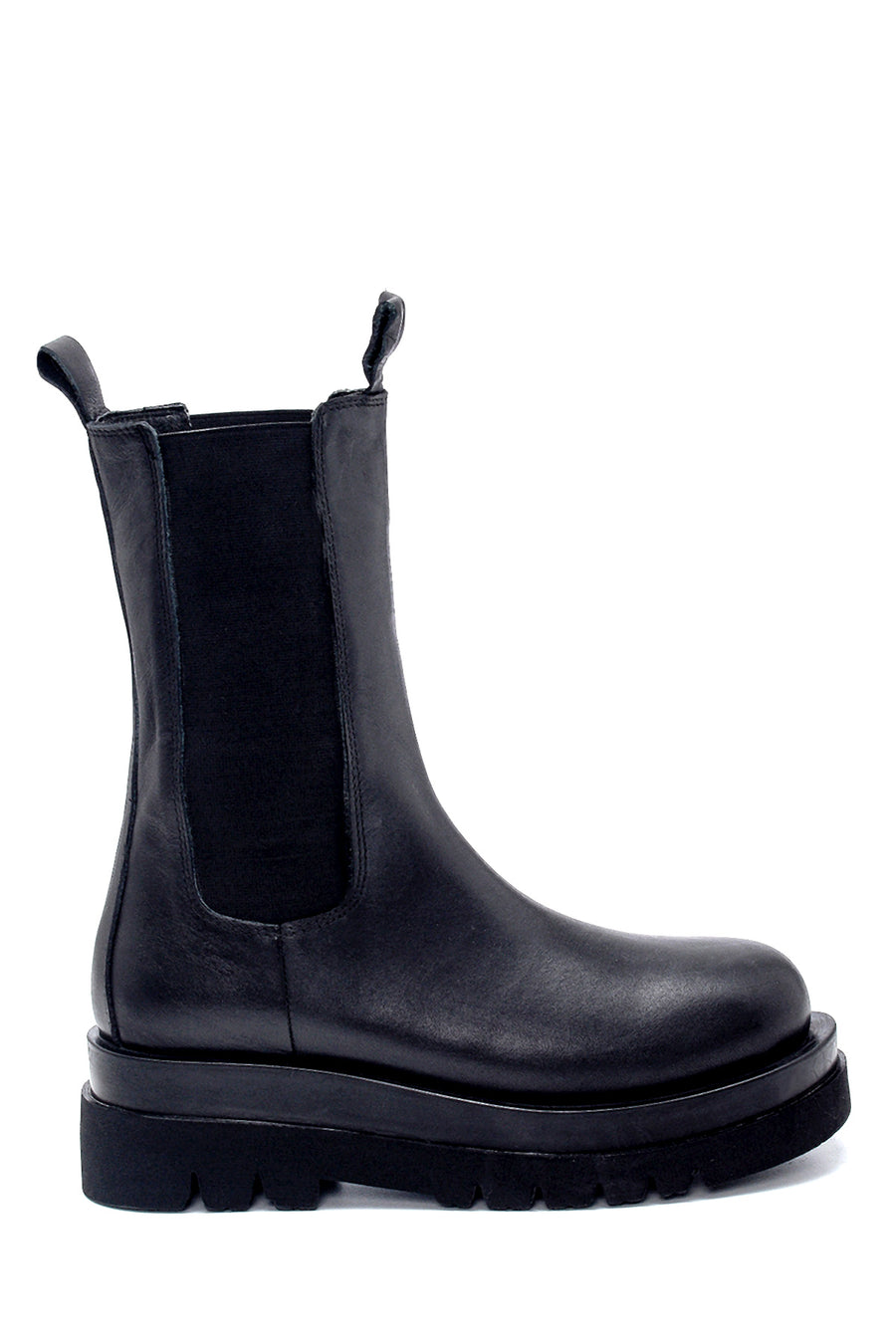 Women's Leather Thick Soled Boots 20WFD228618 | Derimod