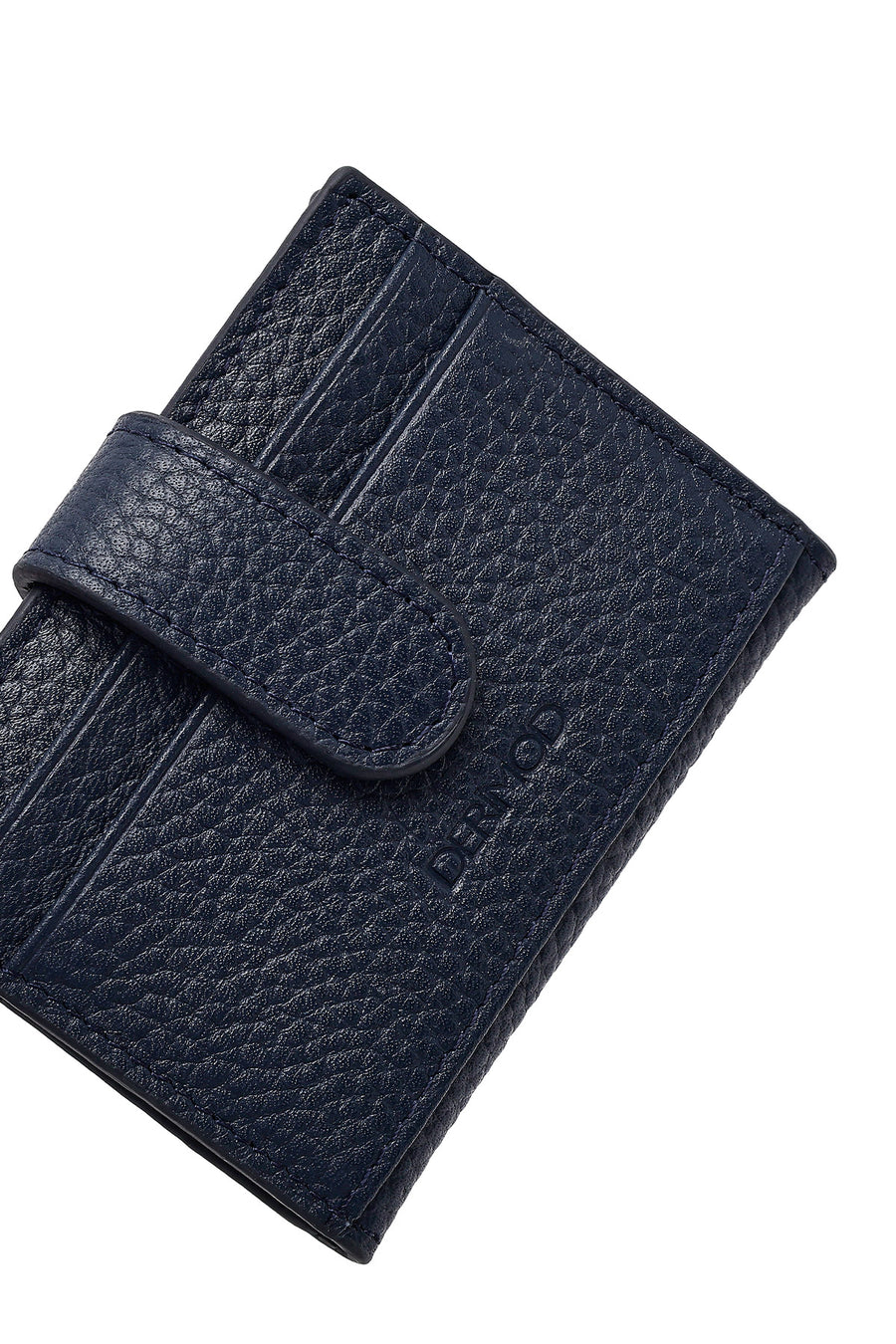 Men's Navy Blue Leather Card Holder