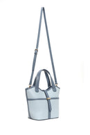 Woman Blue Long-Strap Classic Shoulder Bag | Derimod
