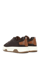 Men's Brown Lace-up Thick-Sole Leather Sneaker | Derimod