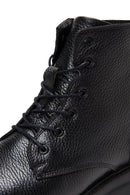 Men's Black Lace-Up Leather Casual Boots | Derimod