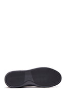 Male Black Lace-Up Leather Sneaker | Derimod