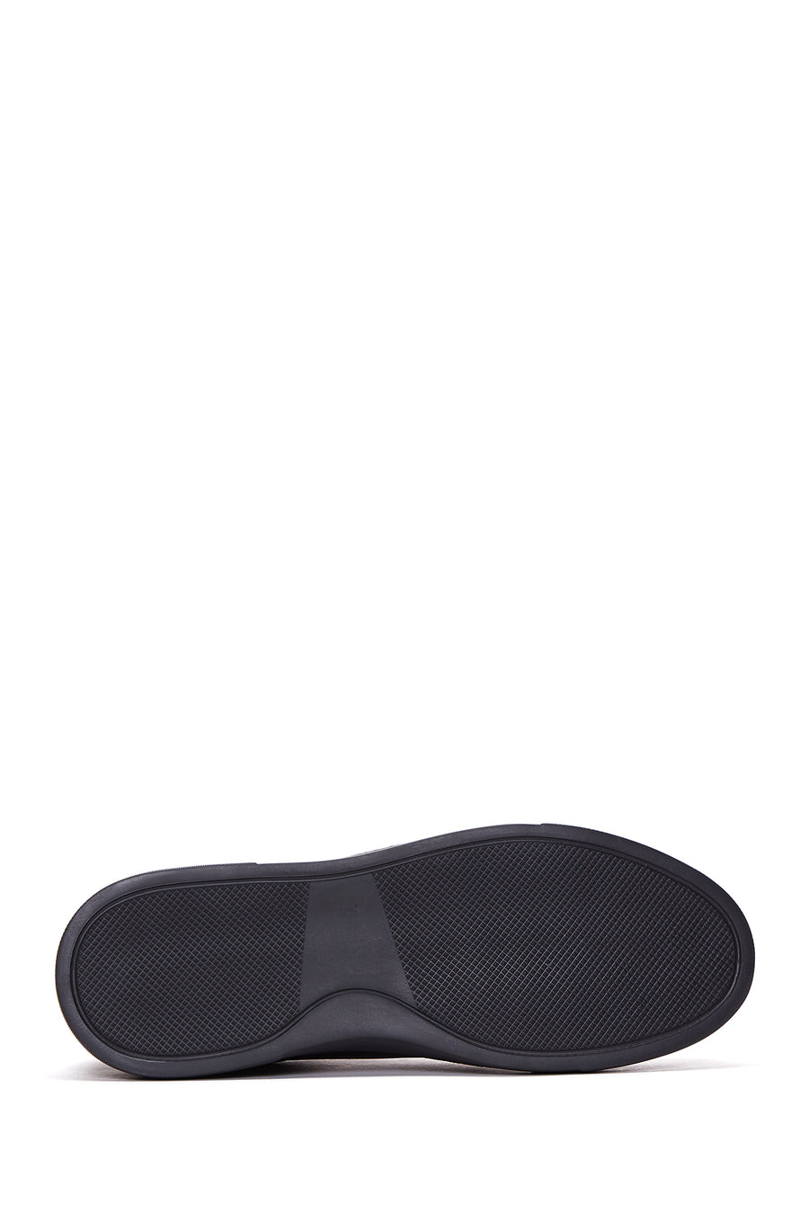 Male Black Lace-Up Leather Sneaker