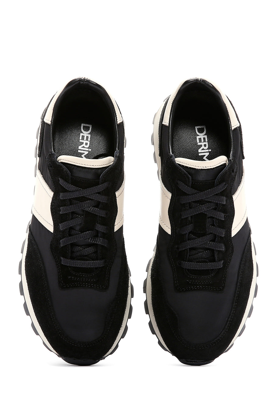 Men's Black Suede Leather Detailed Sneaker