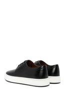Men's Black Lace-up Leather Sneaker | Derimod