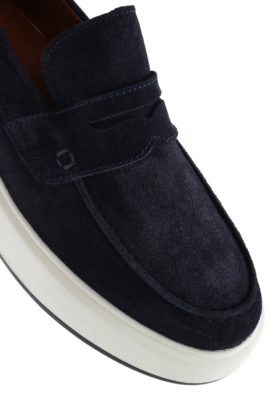 Men's Navy Blue Suede Leather Casual Loafer