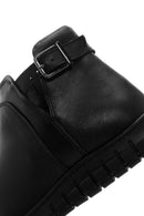 Women's Black Leather Comfort Boots | Derimod