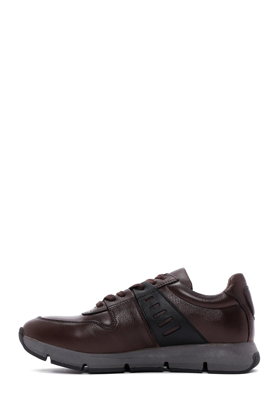Erkek Kahverengi Deri Casual Sneaker 23WFD688118 | Derimod