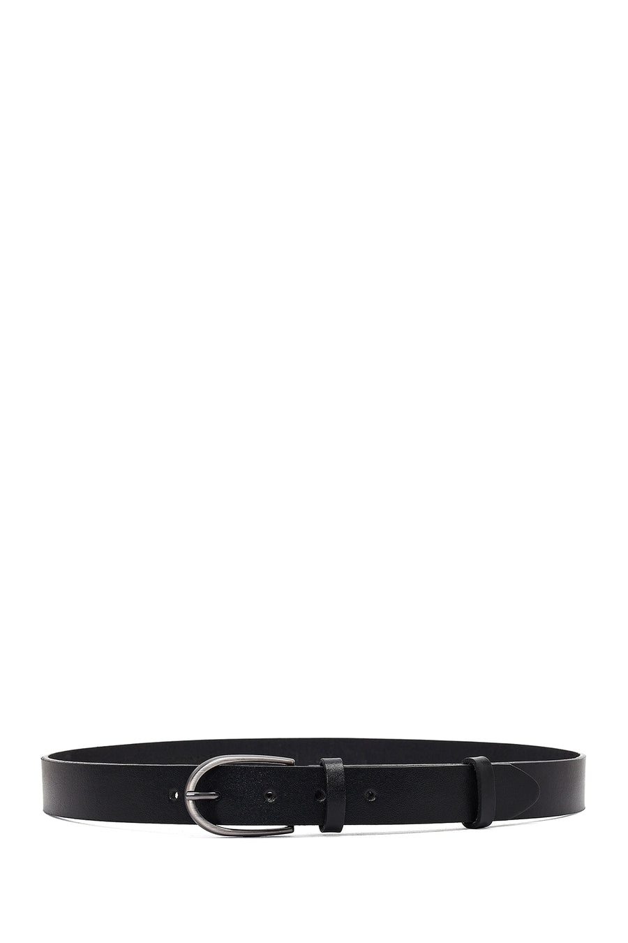 Male Black Leather Belt