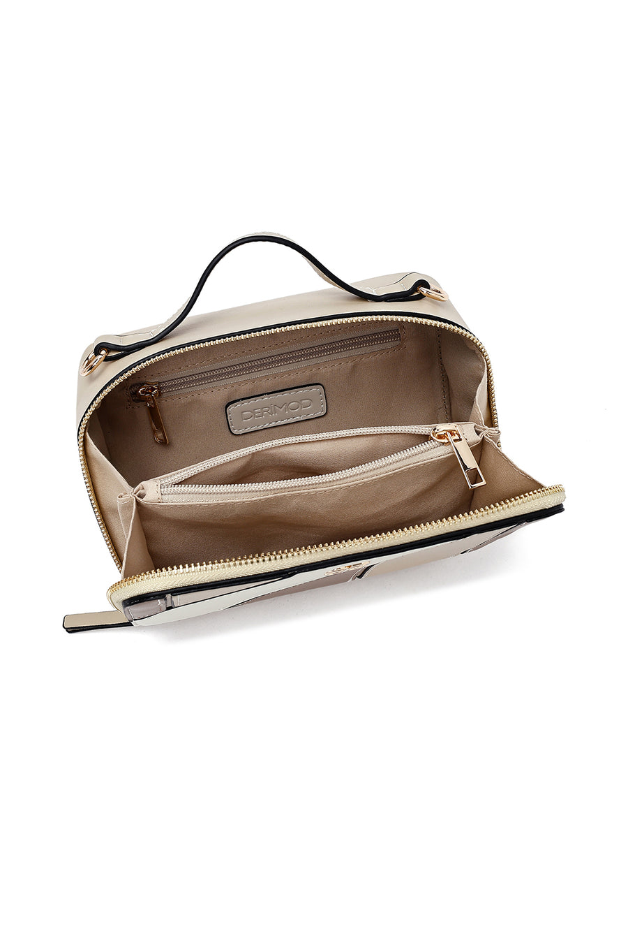 Women's Beige Long Strap Classic Crossbody Bag