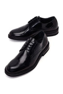 Male Black Lace-up Leather Casual Shoes | Derimod