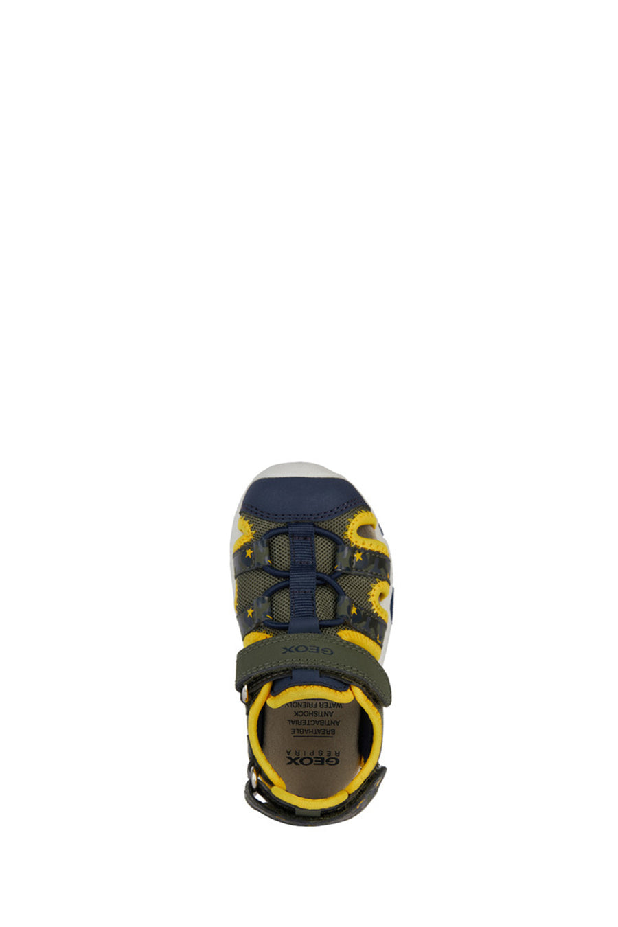 Geox Baby Boy Green Multy Strap Leather Sandals