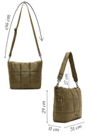 Women's Khaki Quilted Shoulder Bag | Derimod