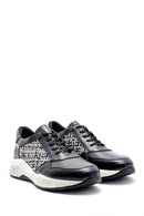 Erkek Desenli Deri Sneaker | Derimod
