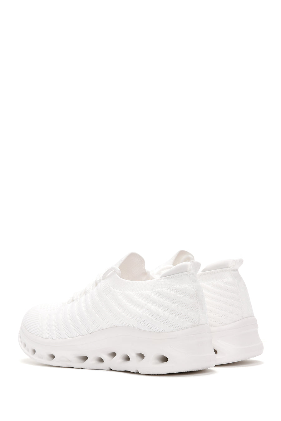 Derimod Zero Women's White Lace-Up Thick Soled Sneaker