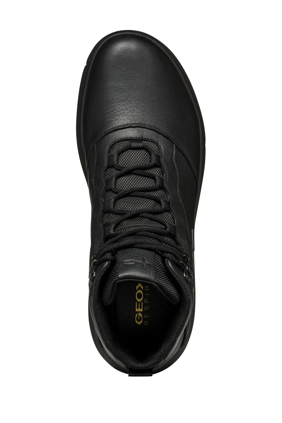 Geox Men Black U Nebula+Grip B Abx B - Le+Gbk Lace Leather Outdoor Boot