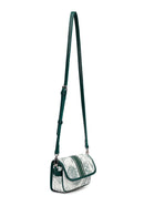 Woman Green Printed Mini Crossbody Bag | Derimod