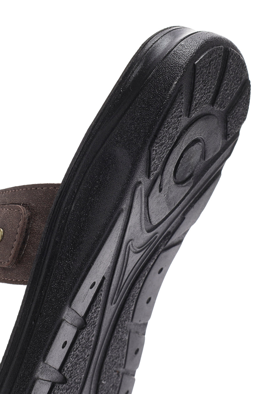 Men's Brown Nubuck Leather Casual Slippers