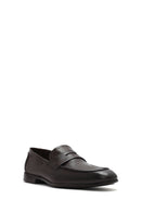 Men's Brown Leather Casual Loafer | Derimod