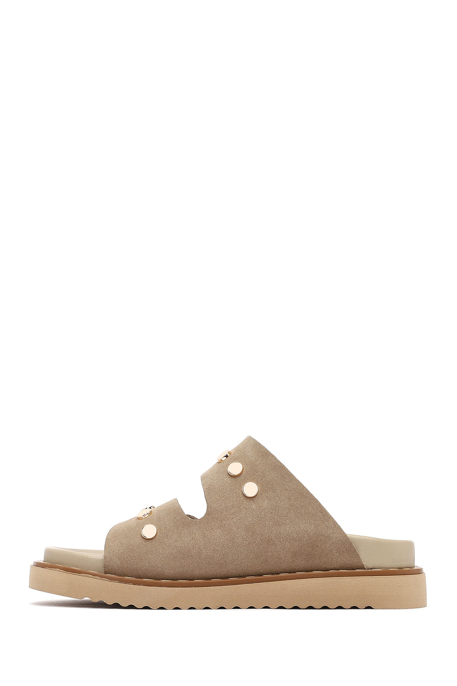Women's Mink Suede Leather Slippers