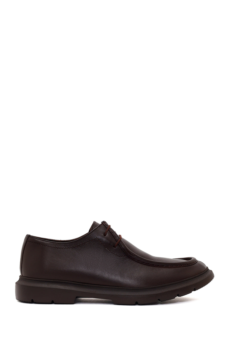 Male Brown Lace-up Leather Casual Shoes WM770003DV | Derimod