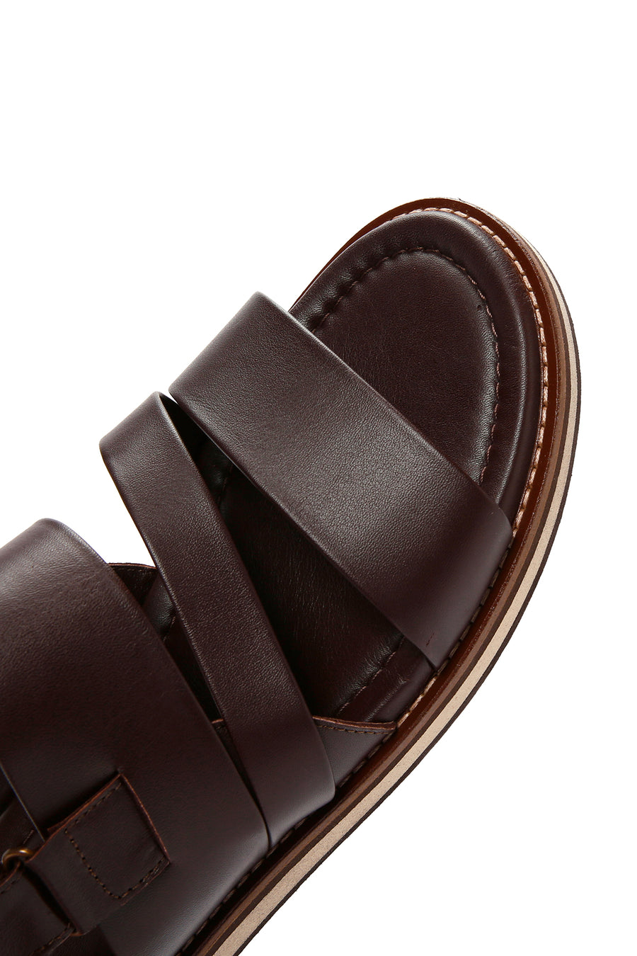 Men's Brown Strappy Leather Sandals