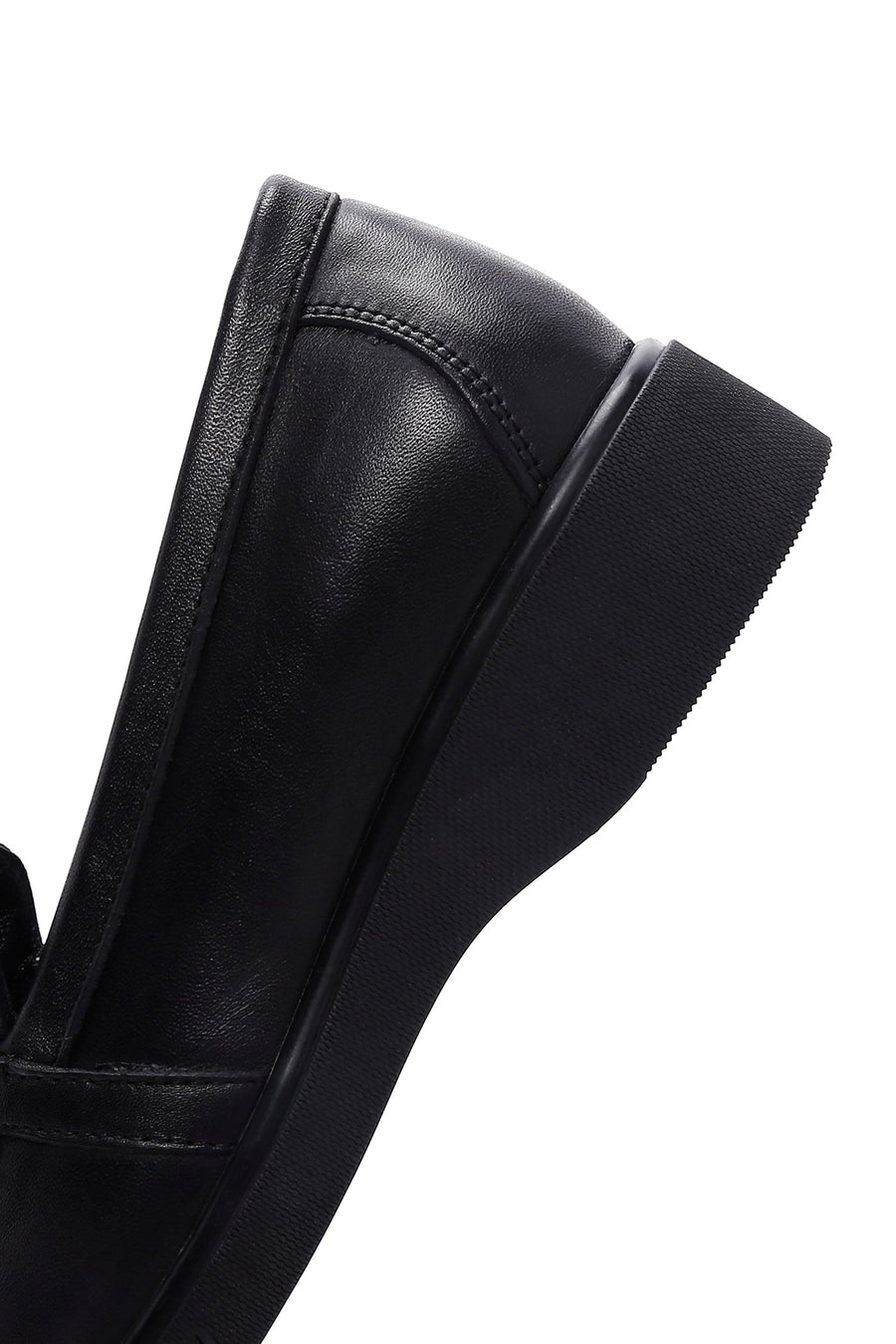 Kadın Siyah Deri Comfort Loafer