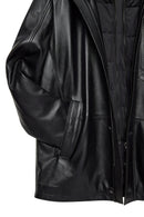 Nathan Men's Black Leather Coat | Derimod