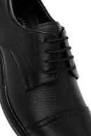 Men's Black Laced Leather Classic Shoes | Derimod