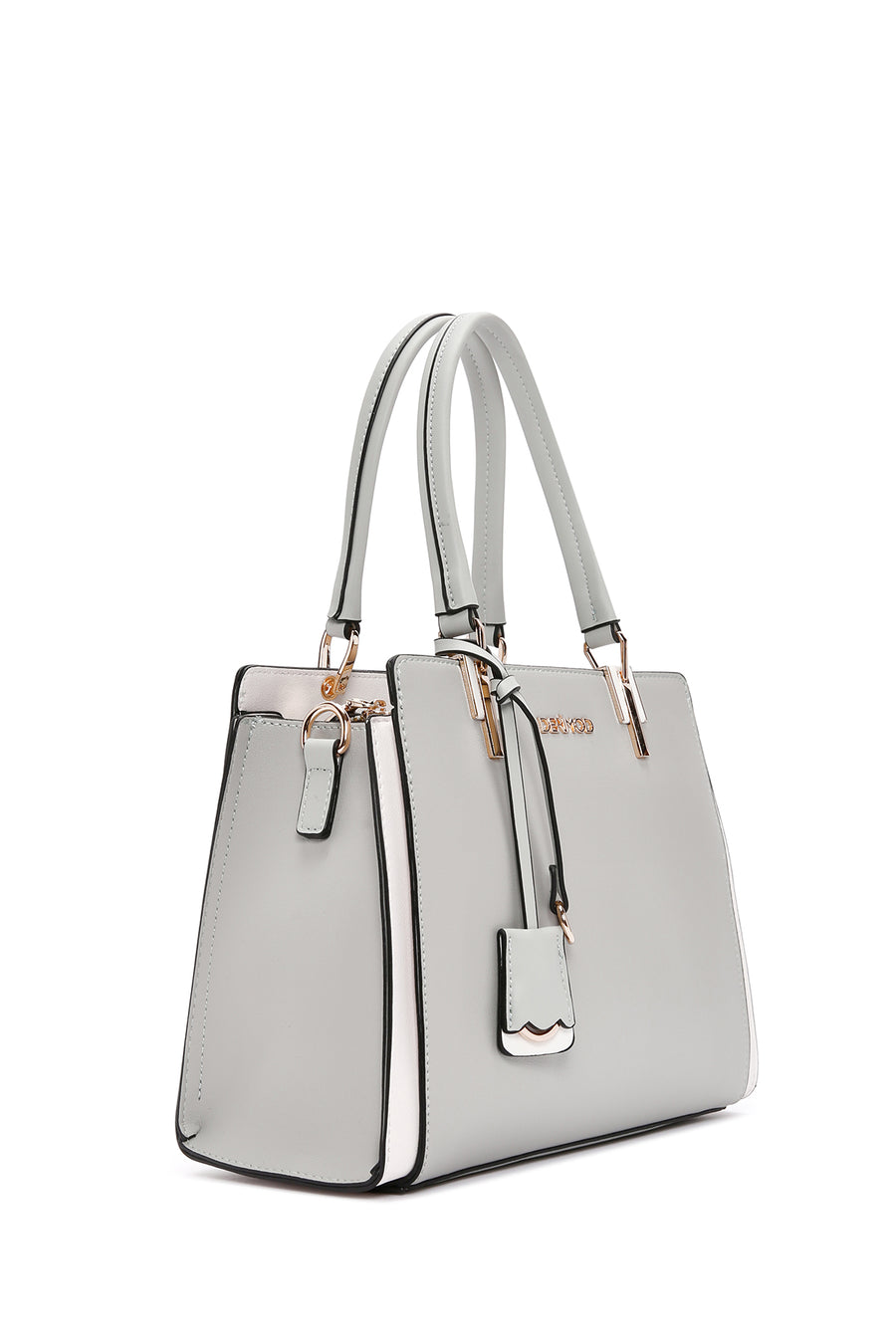 Women's Grey Long Strap Classic Handbag