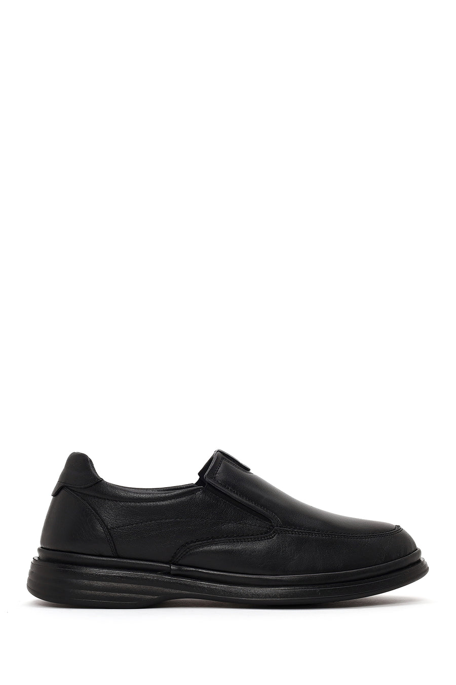 Erkek Siyah Deri Konfor Loafer WM832006DV | Derimod