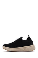 Derimod Zero Men's Black Thick Soled Fabric Sneaker | Derimod