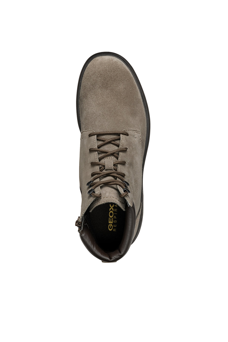 Geox Men's Mink Spherica Ec1d Lace-Up Suede Leather Combat Boots