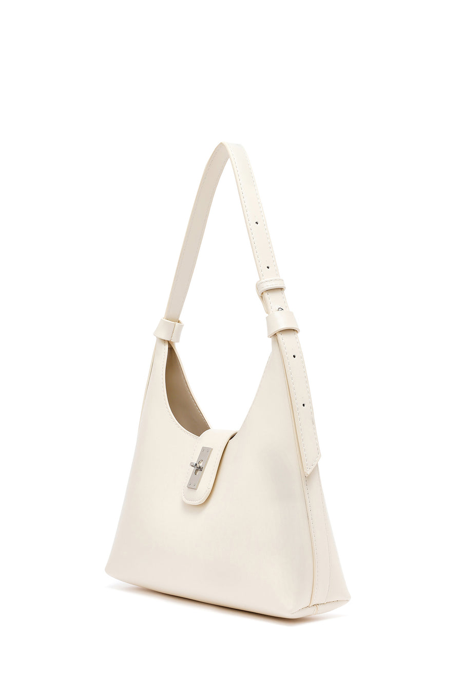 Women's Cream Classic Shoulder Bag