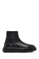Men's Black Thick-Soled Leather Chelsea Boot | Derimod