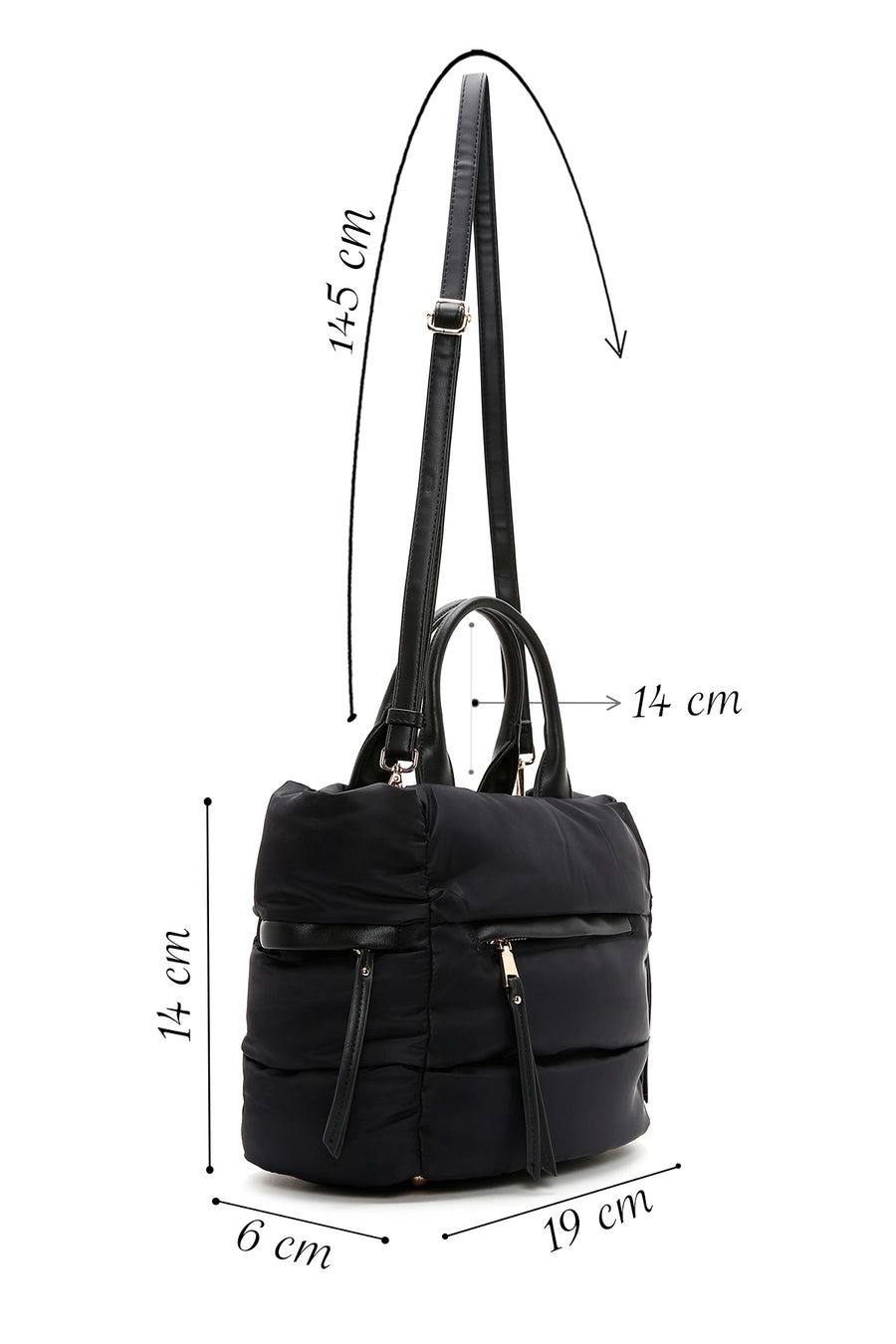 Women's Black Shoulder Bag