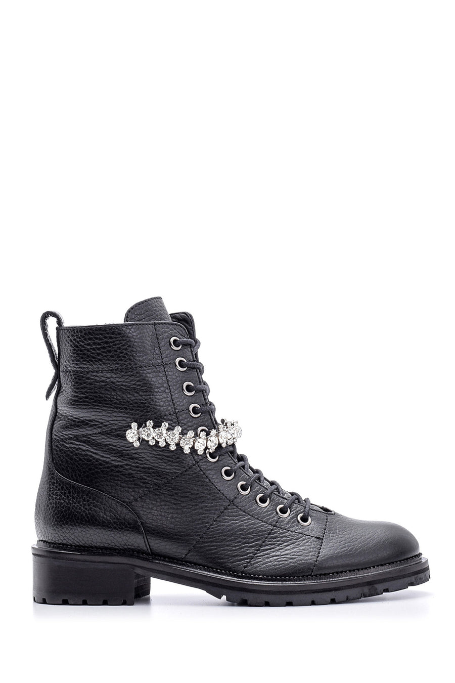 Women's Stone Leather Boots 19WFD1662FT | Derimod