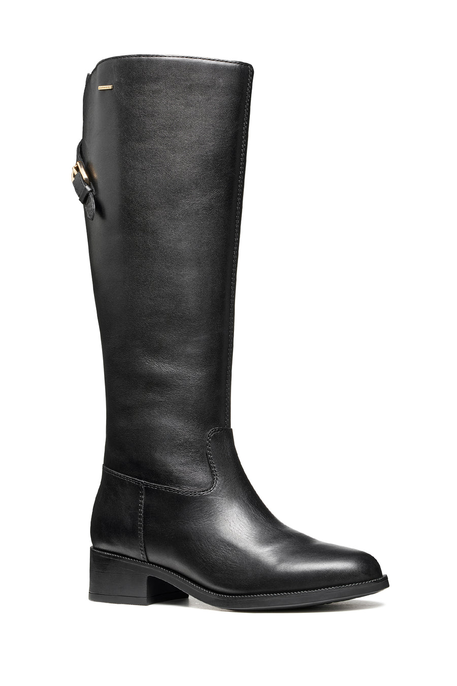 Geox Women Black D Camexia Np Abx Zippered Leather Boot